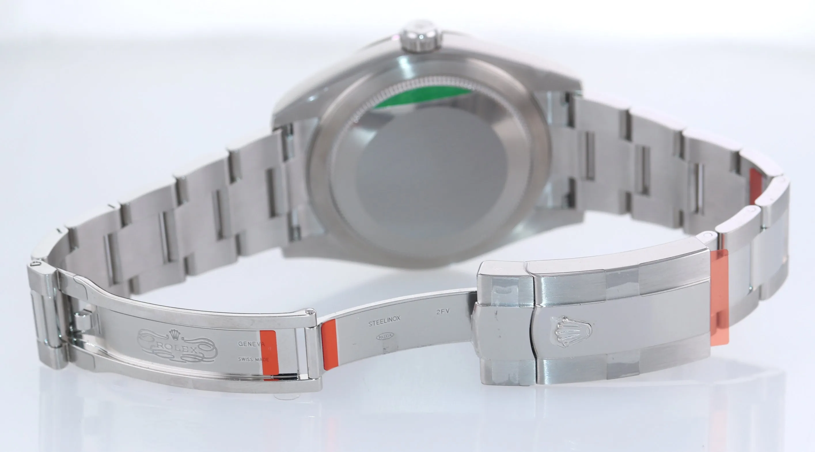 STICKERS NEW 2021 Rolex Sky-Dweller Steel White Gold Fluted Bezel 326934 Watch