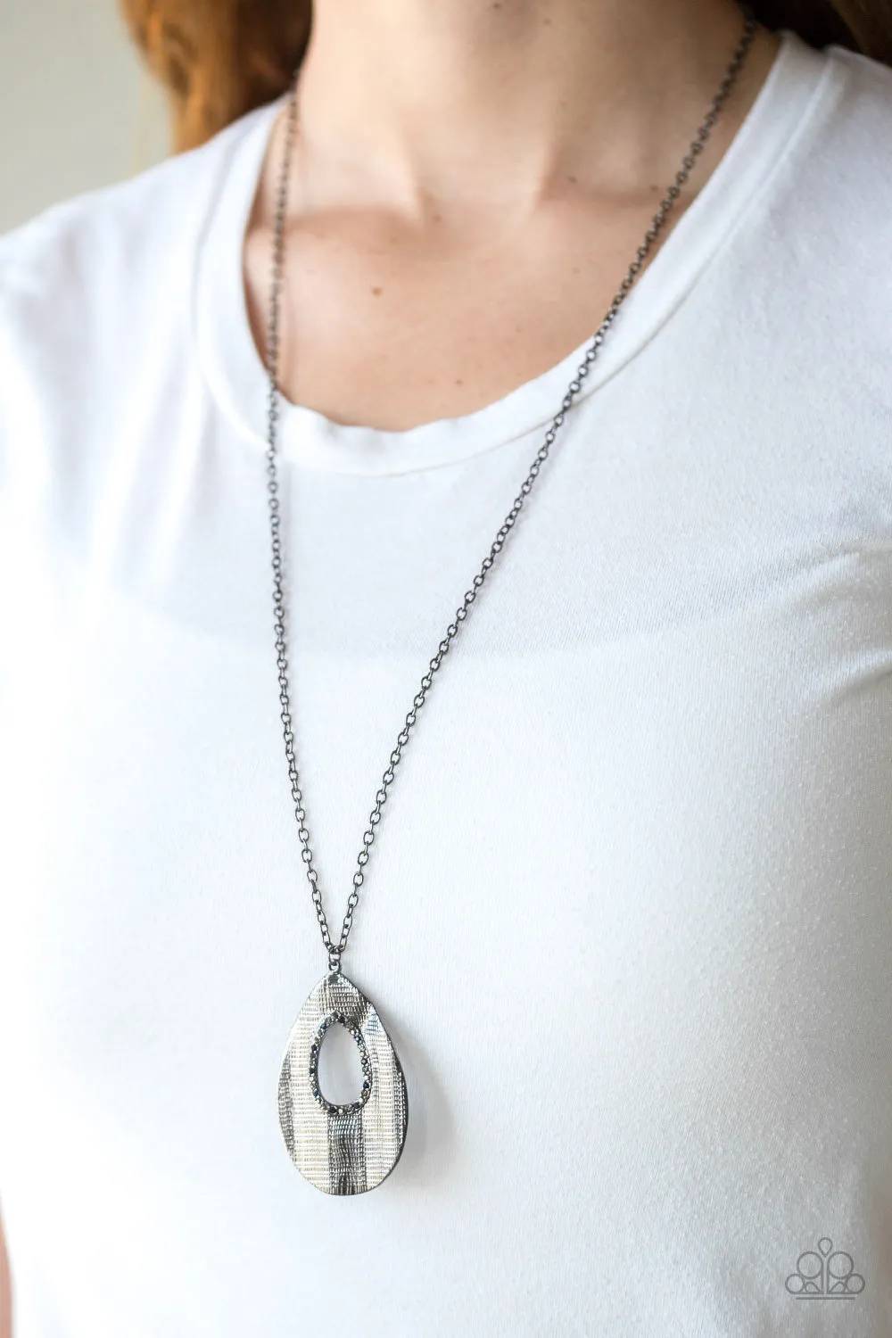 Stop, TEARDROP, and Roll - Multi Necklace