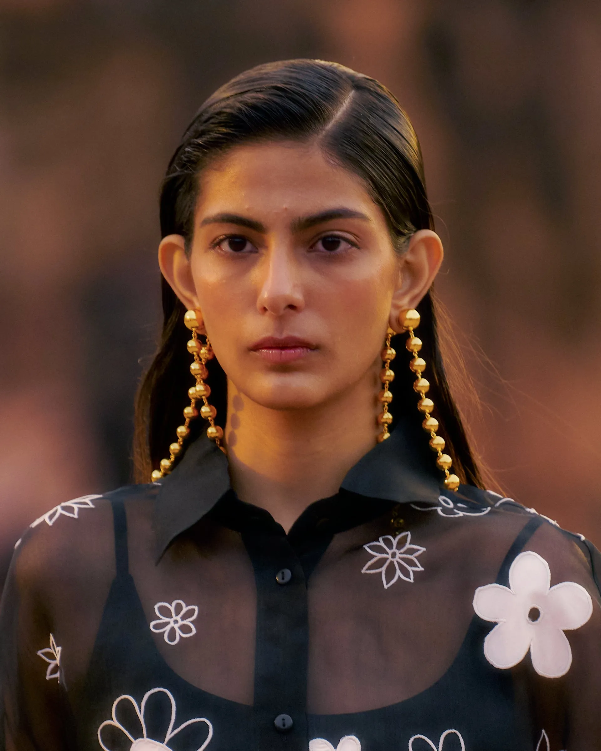 String Earrings - Gold