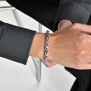 Stylish V Shape Bracelets for Men Boys,High Quality Waterproof Chain Wrist Bracelets