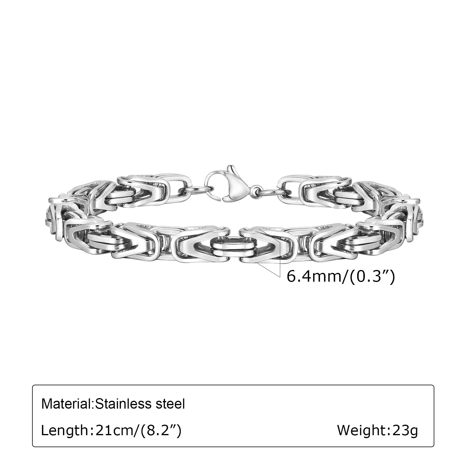 Stylish V Shape Bracelets for Men Boys,High Quality Waterproof Chain Wrist Bracelets