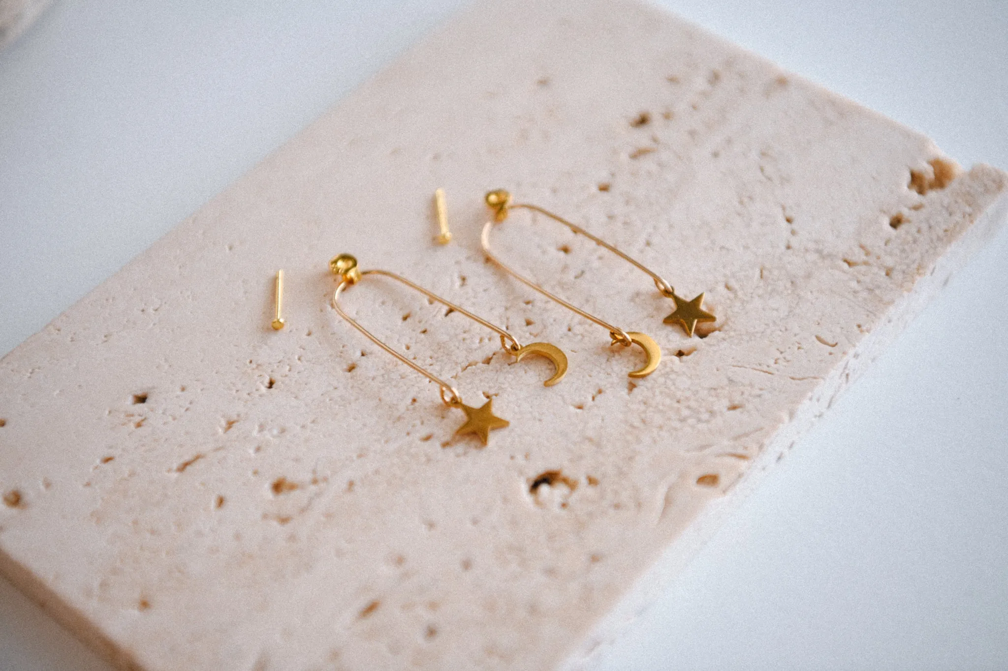 Sun & Moon Drop Earrings