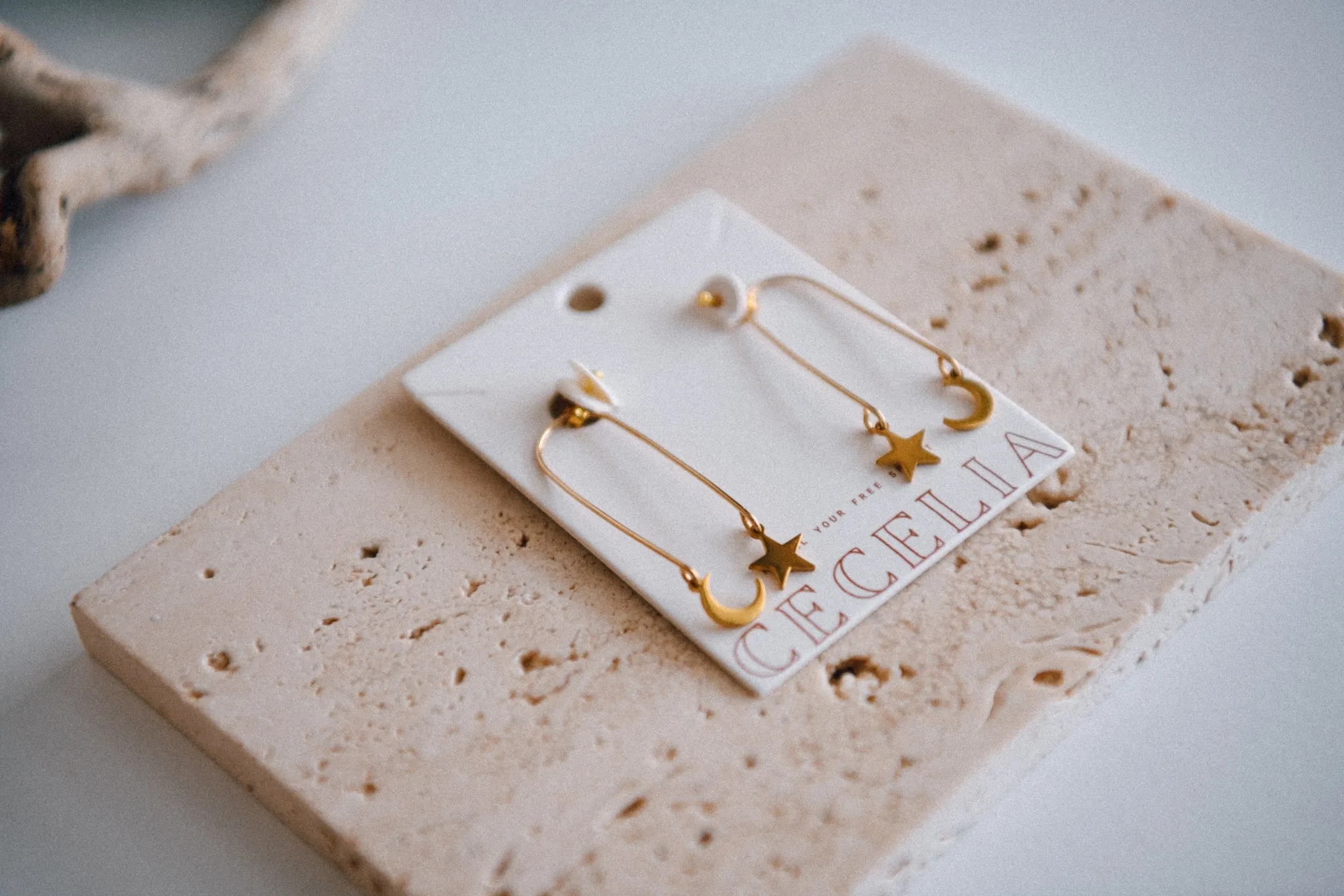 Sun & Moon Drop Earrings
