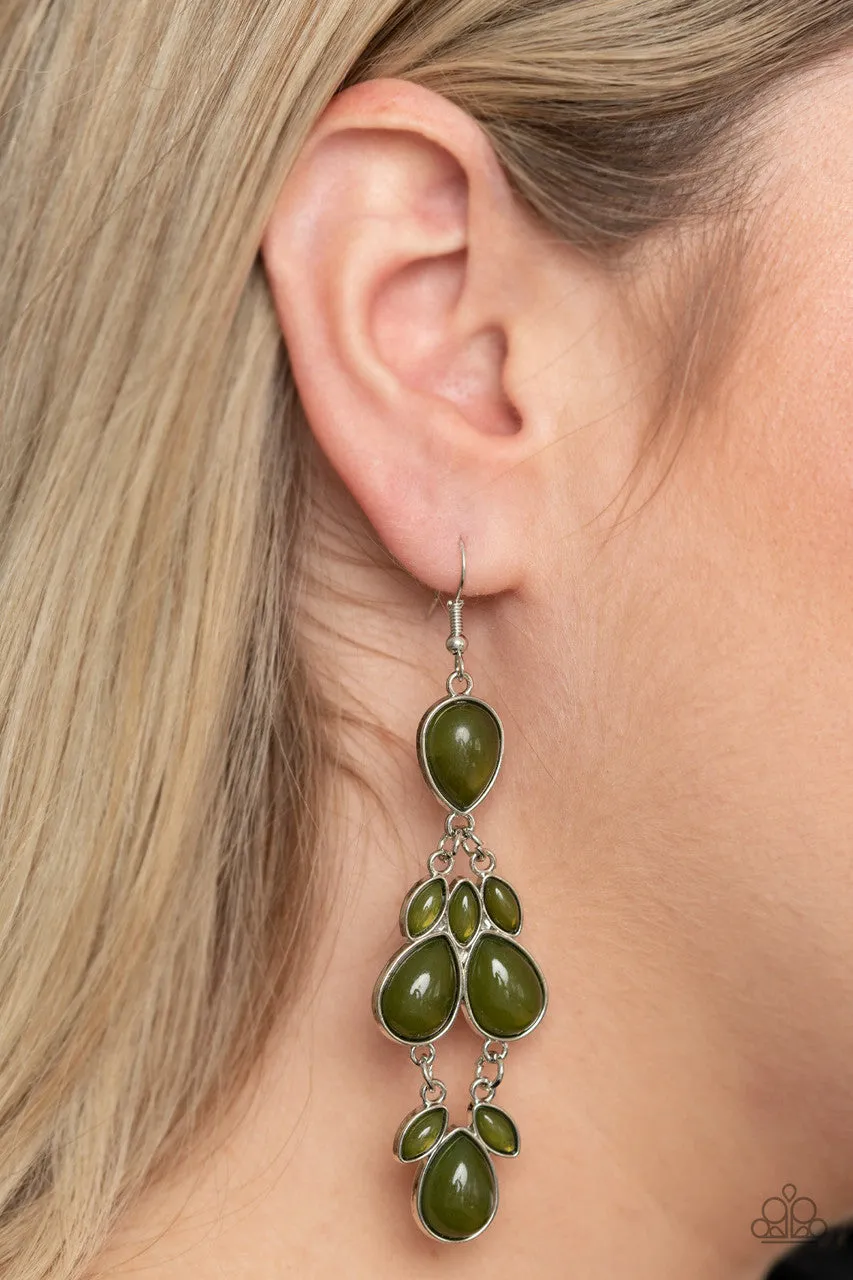 Superstar Social Green Paparazzi Earrings