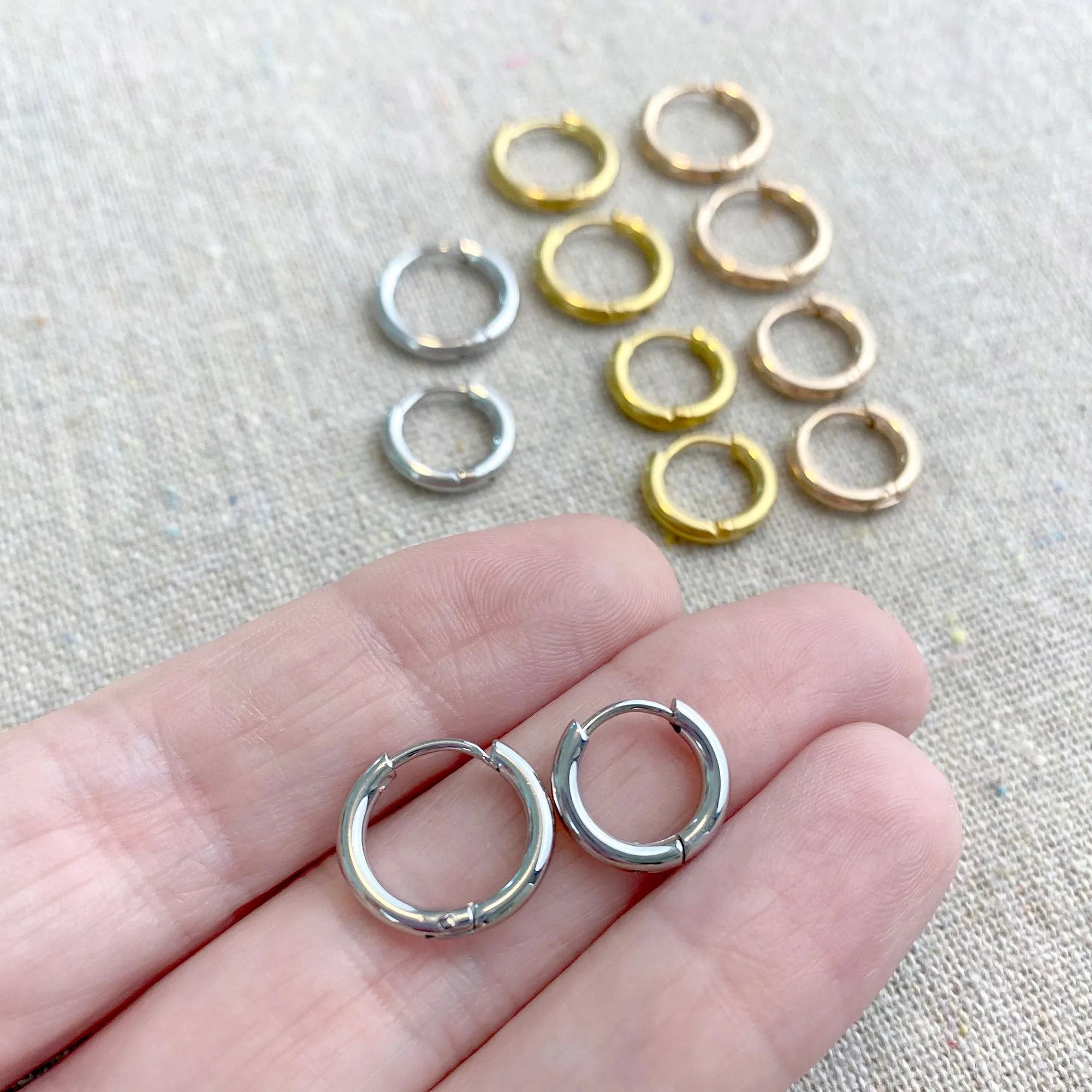 Surgical Steel Sleeper Hoop Set