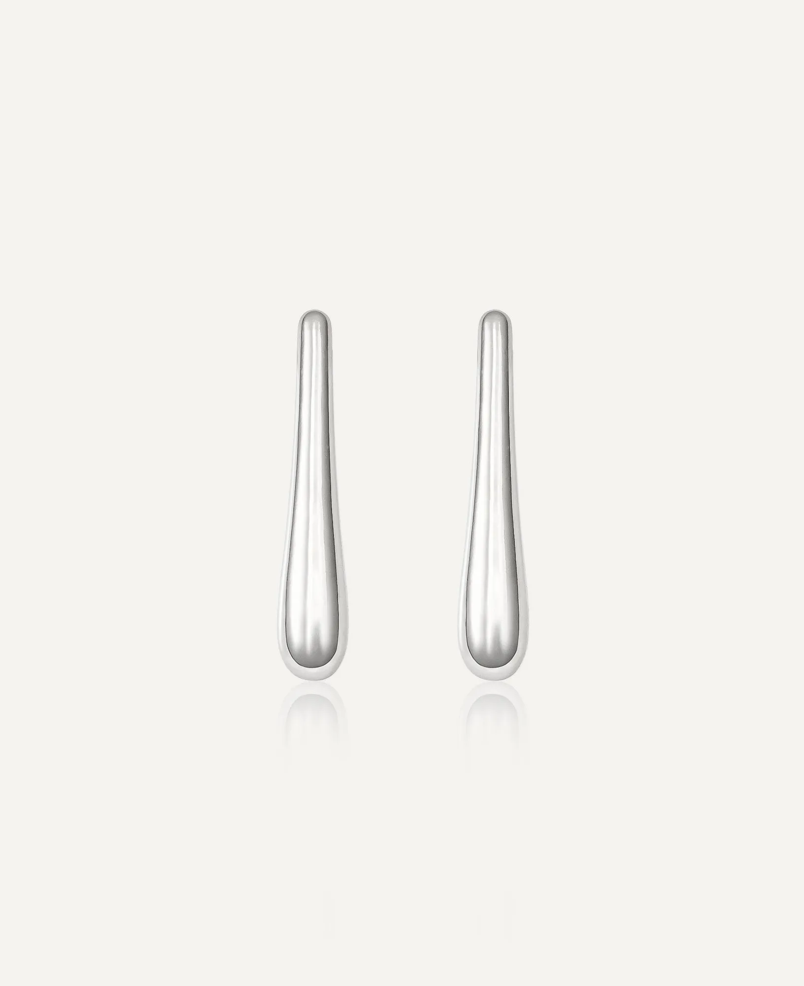 Sybil Silver Droplet Stud Earrings