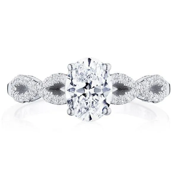 Tacori 14K White Gold Oval Solitaire Engagement Ring P105OV8X6FW