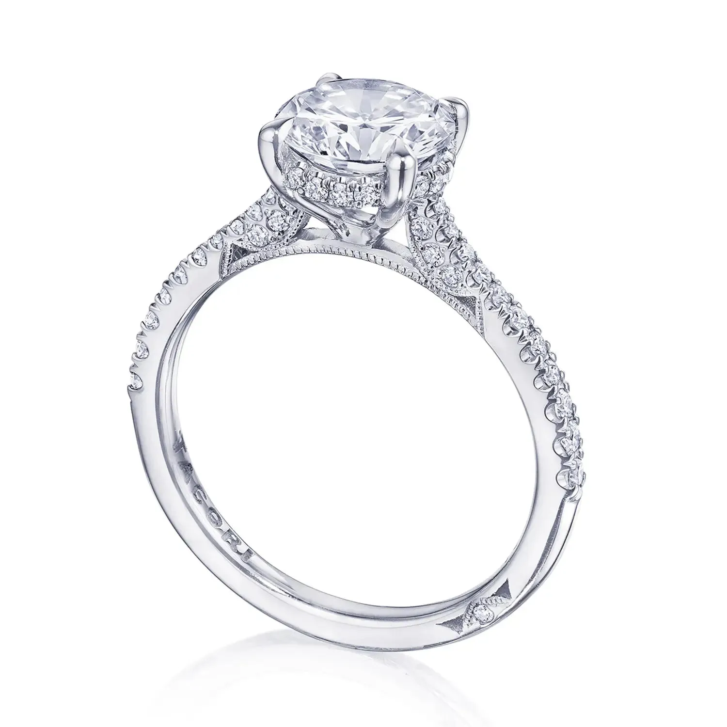 Tacori Pave Diamond Engagement Ring
