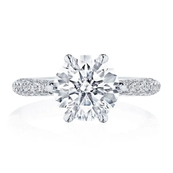 Tacori Pave Set Diamond Engagement Ring