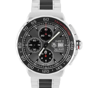 Tag Heuer Formula 1 Calibre 16 Steel Black Ceramic Gray 44mm CAU2011-0 Watch