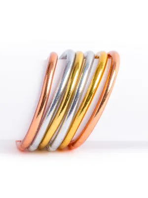 Temple Bangle, Gold Thick