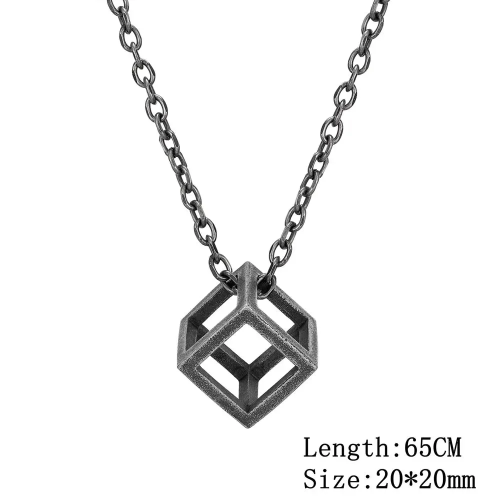 THE CUBE Steel Necklace