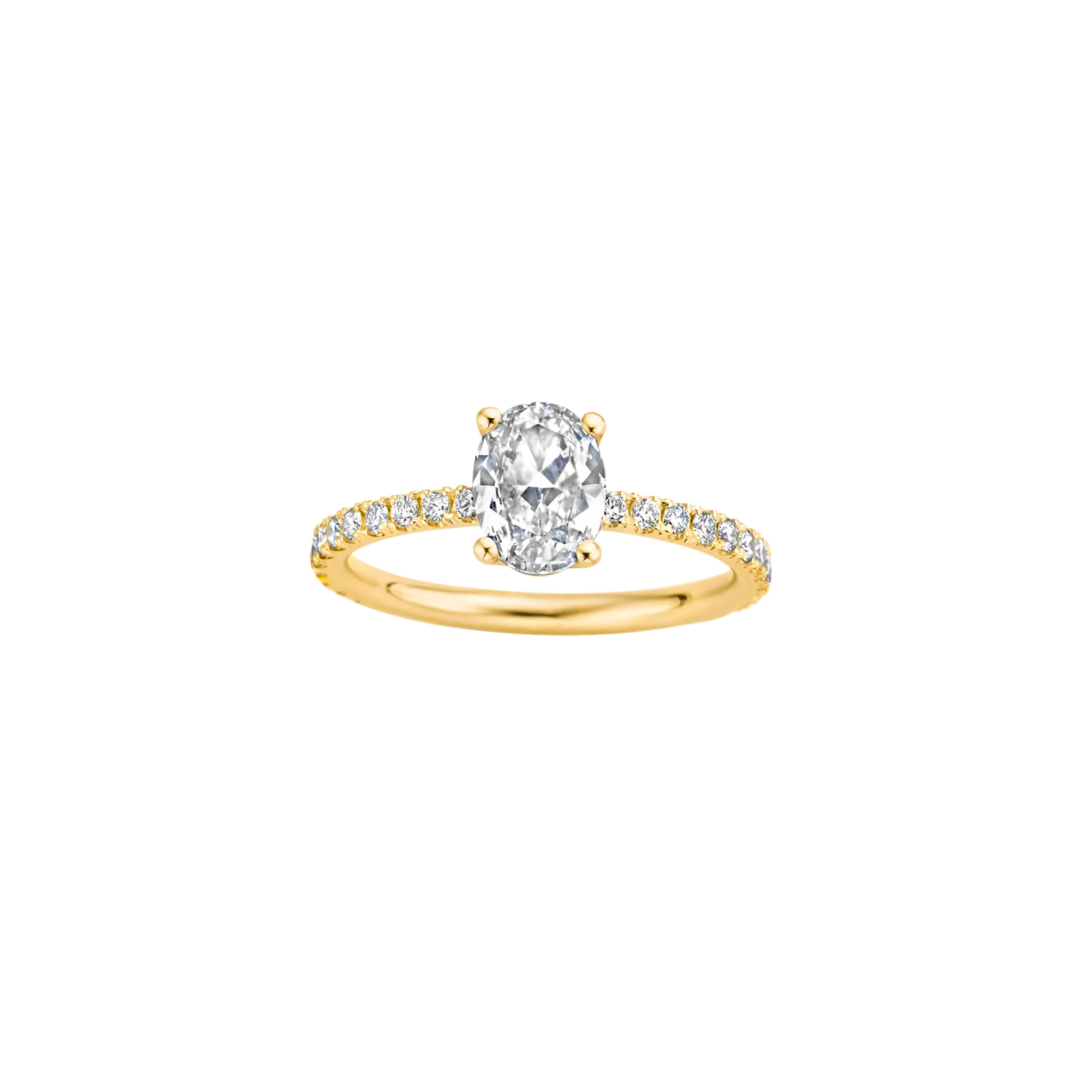 The Maya 3/4 Pave Band