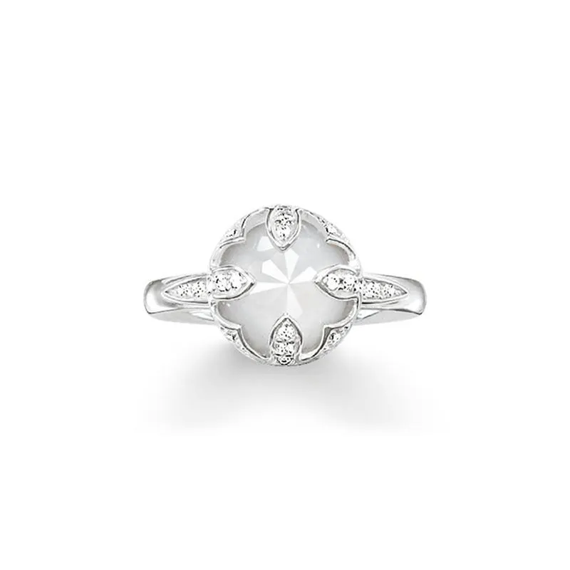 Thomas Sabo Solitaire ring white lotus Women Ring