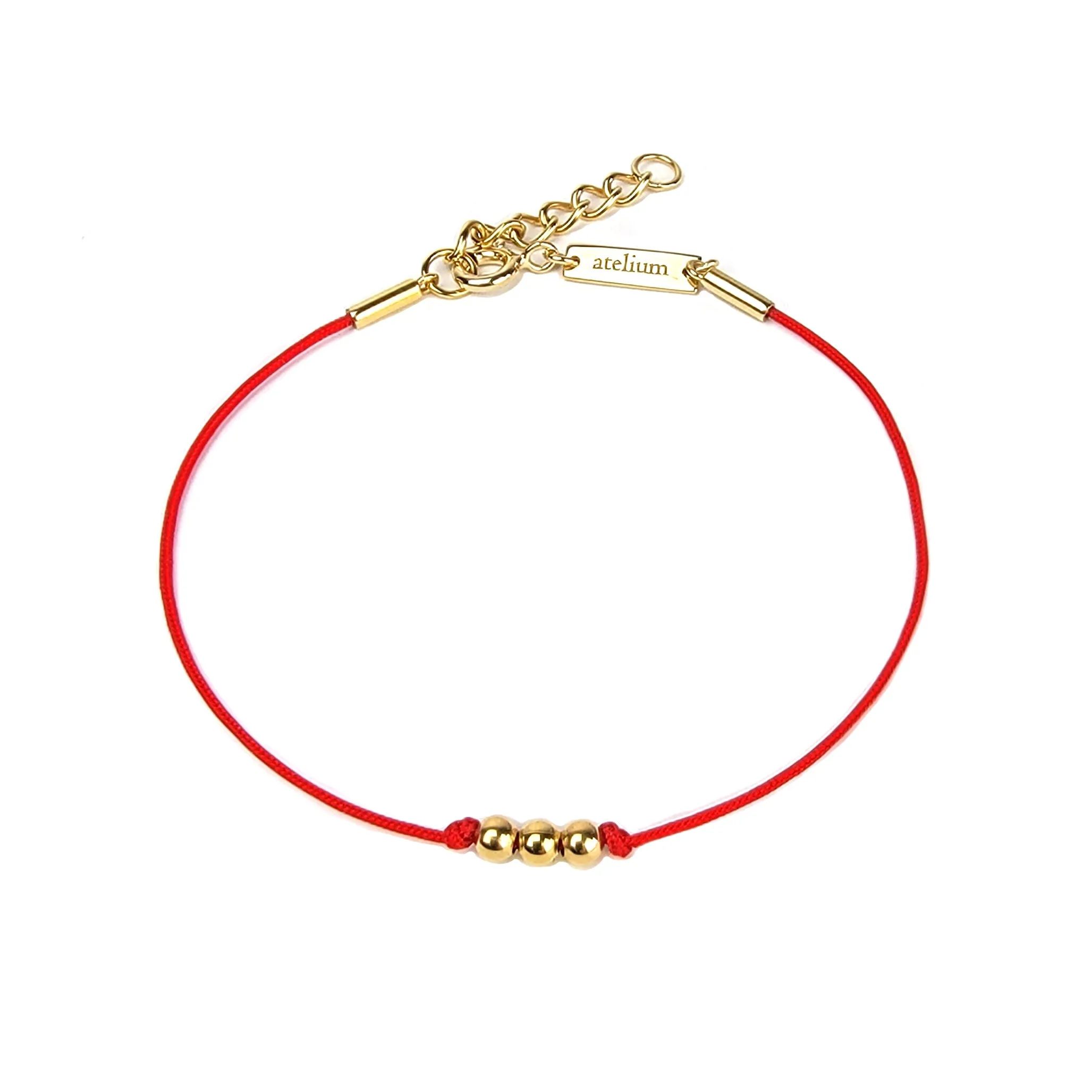 Three Bead String Bracelet