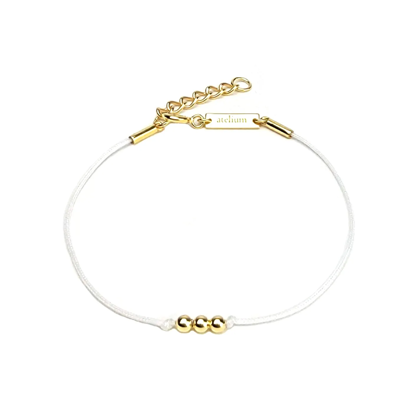 Three Bead String Bracelet