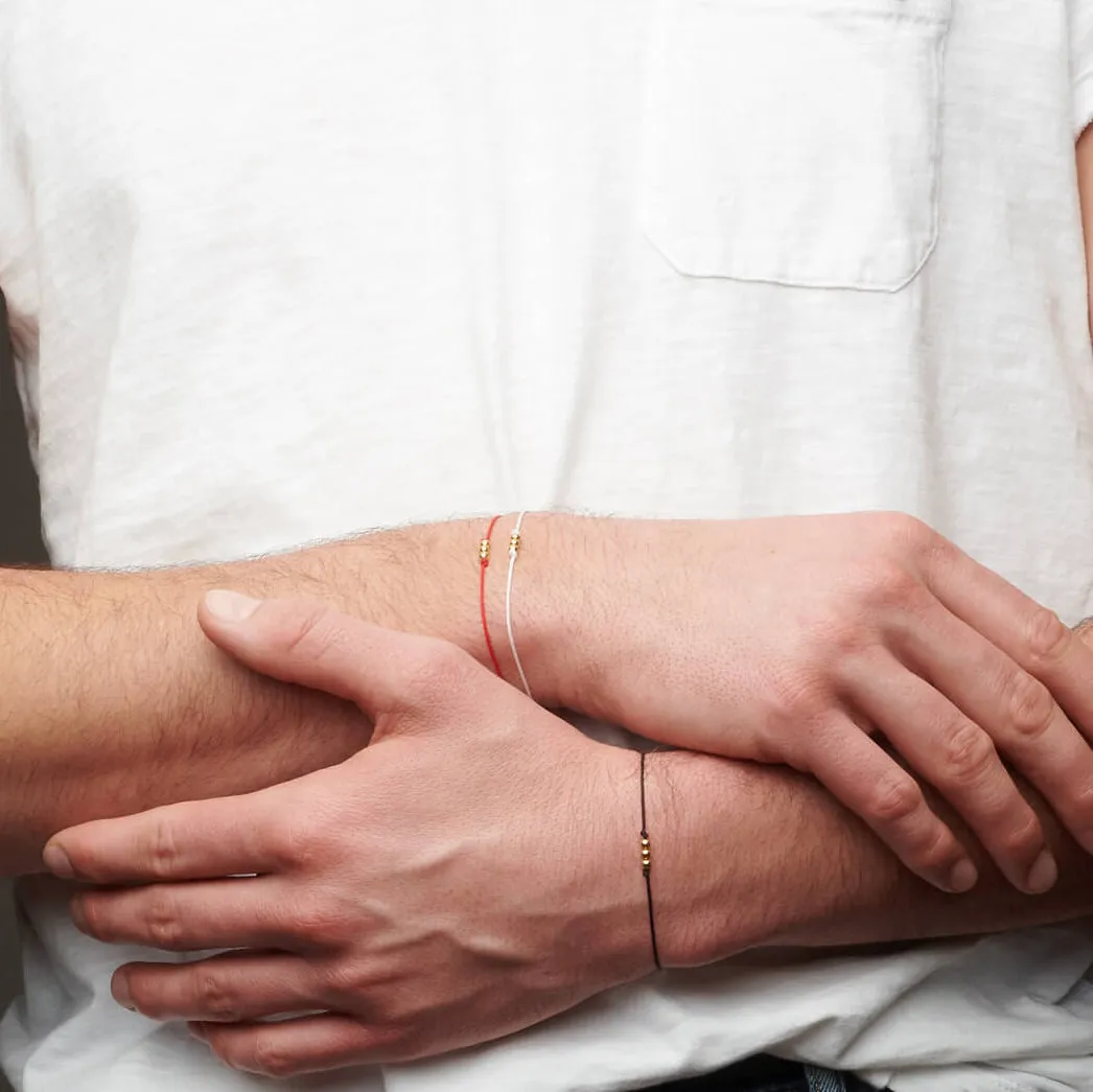 Three Bead String Bracelet