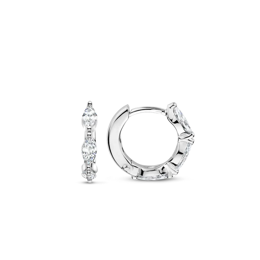 Ti Sento Milano Marquise Huggie Hoops