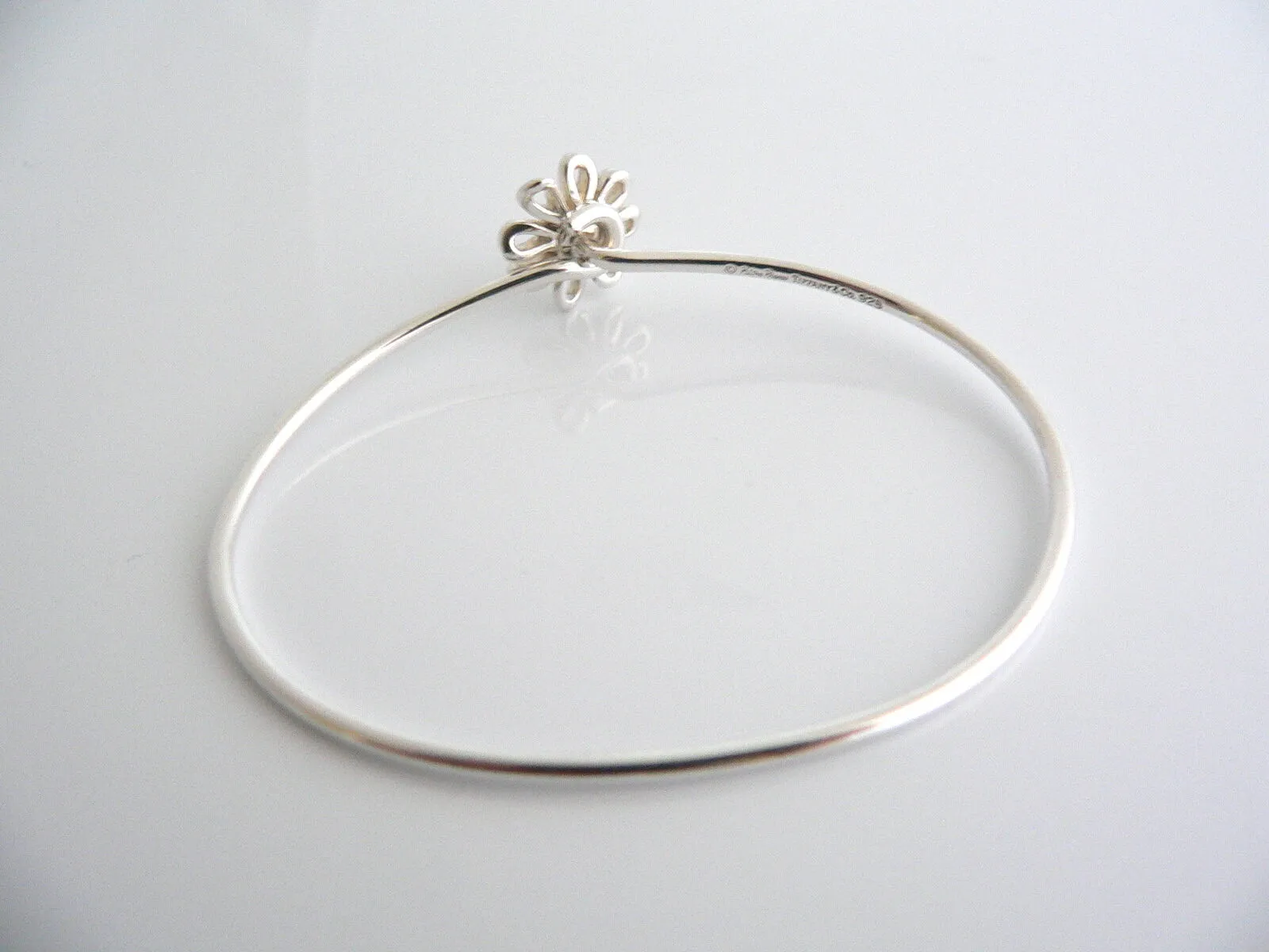 Tiffany & Co Picasso Daisy Flower Nature Bangle Bracelet Rare  Silver Gift Love