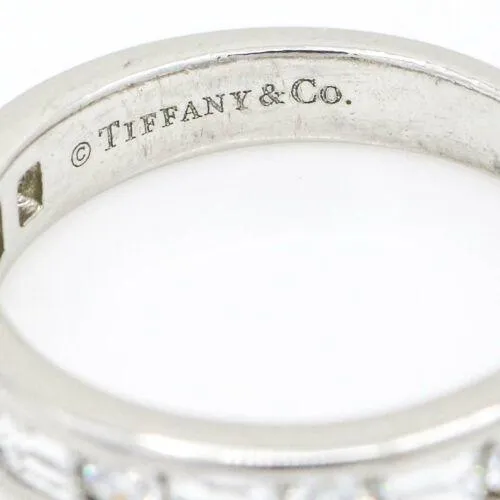Tiffany & Co. Women's Round Baguette Diamond Band Ring in Platinum Size 5