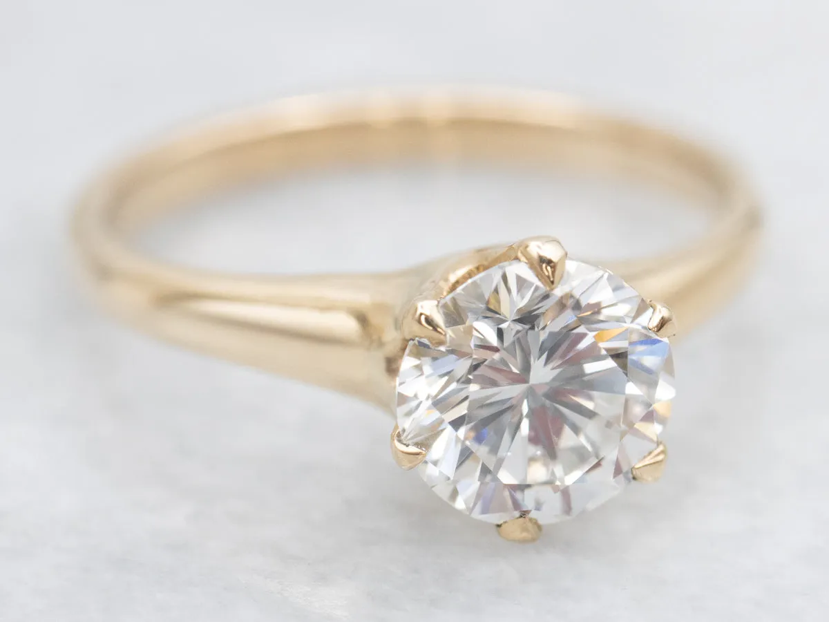 Timeless One-Carat Diamond Solitaire Engagement Ring