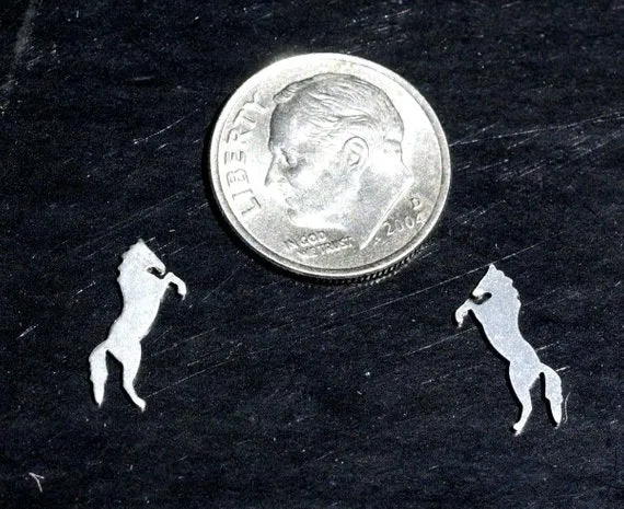Tiny metal Horse blanks