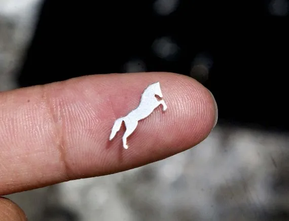 Tiny metal Horse blanks