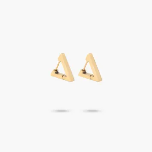 Titanium Triangle Huggie Earrings