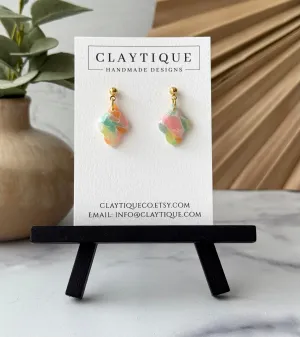 **Translucent Spring Minimalist Earrings