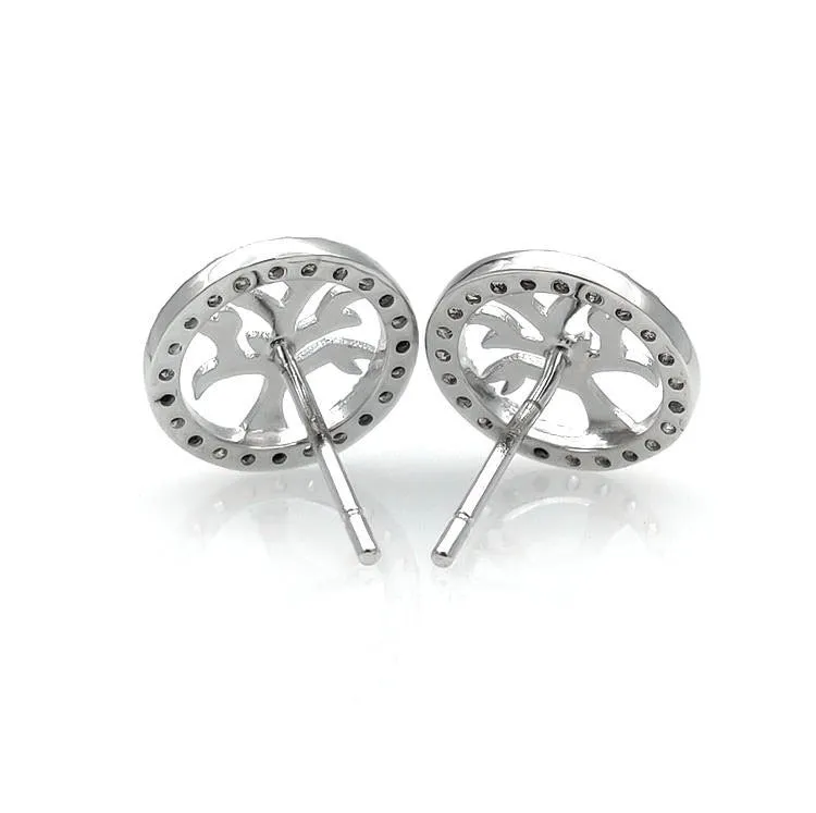 Tree of Life Sterling Silver Stud/Minimalist Earrings