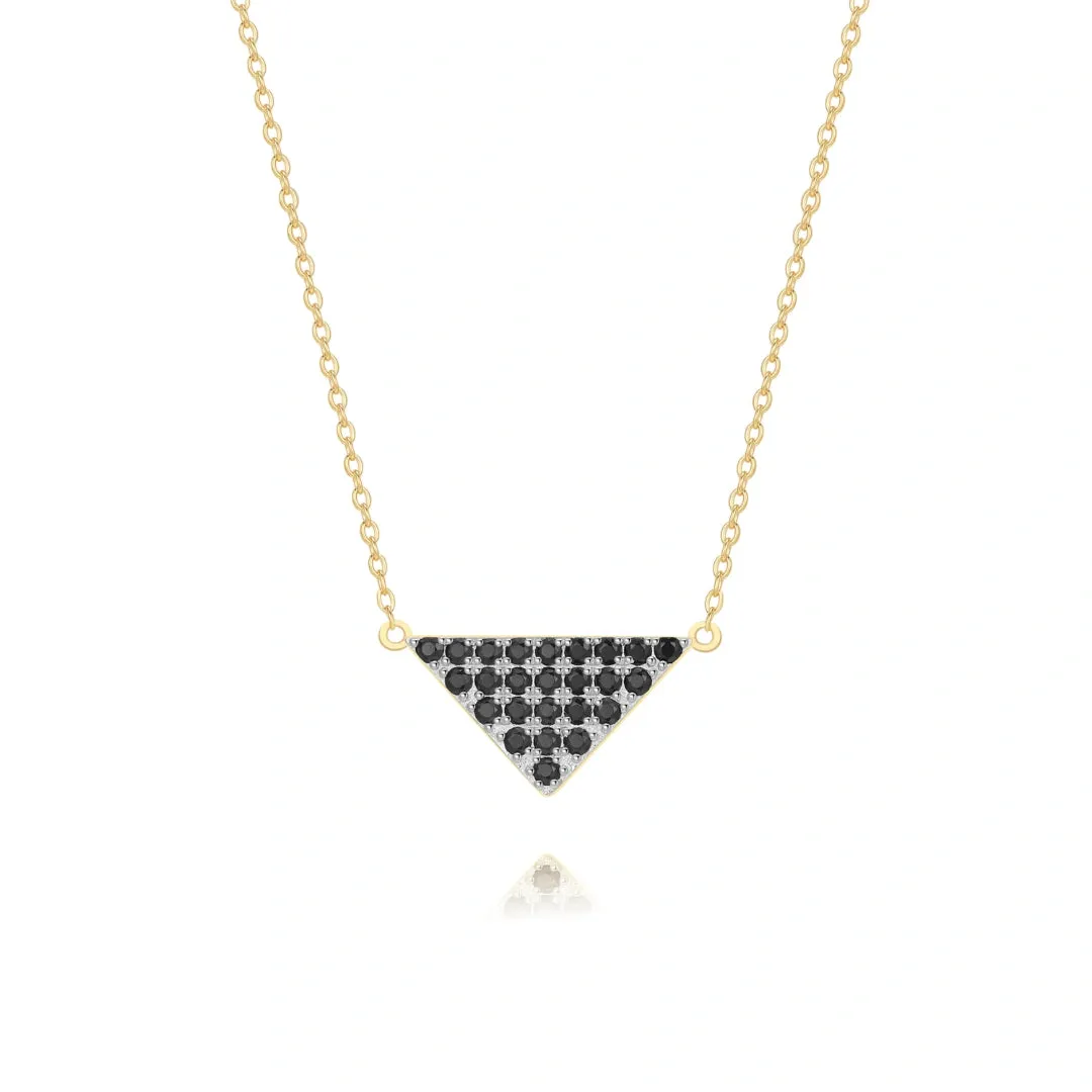 Triangle Pendant Necklace Multiple Perspectives collection Designed by Alexandra Baltazar