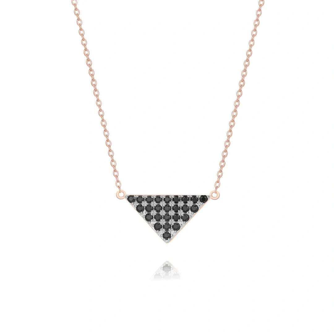 Triangle Pendant Necklace Multiple Perspectives collection Designed by Alexandra Baltazar