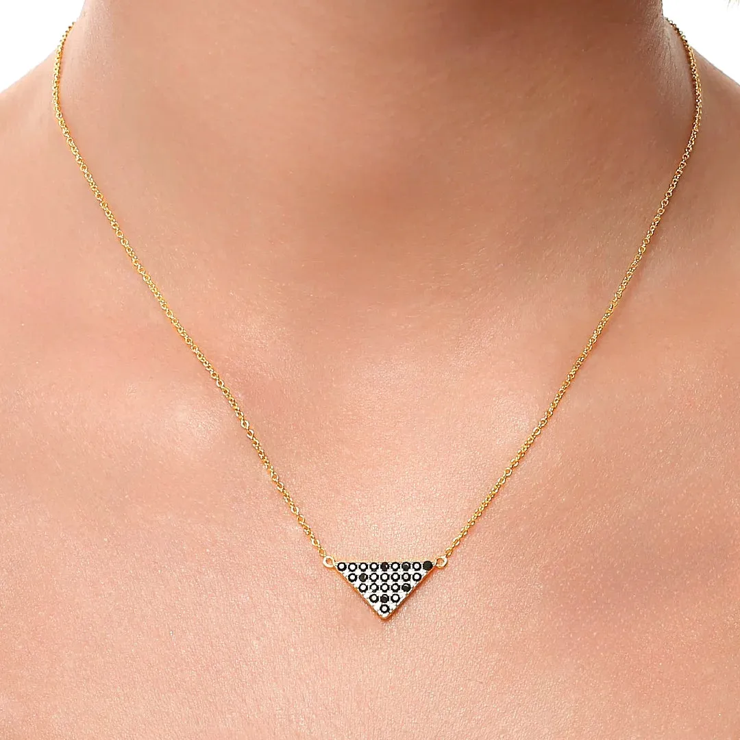Triangle Pendant Necklace Multiple Perspectives collection Designed by Alexandra Baltazar