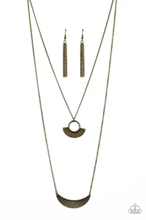 Tribal Trek Brass Necklace