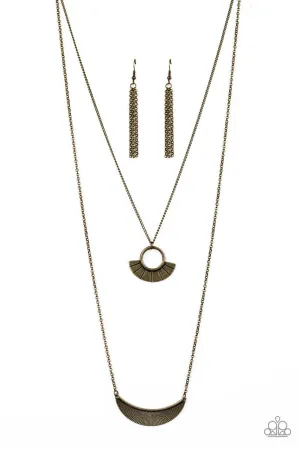 Tribal Trek Brass Paparazzi Necklace