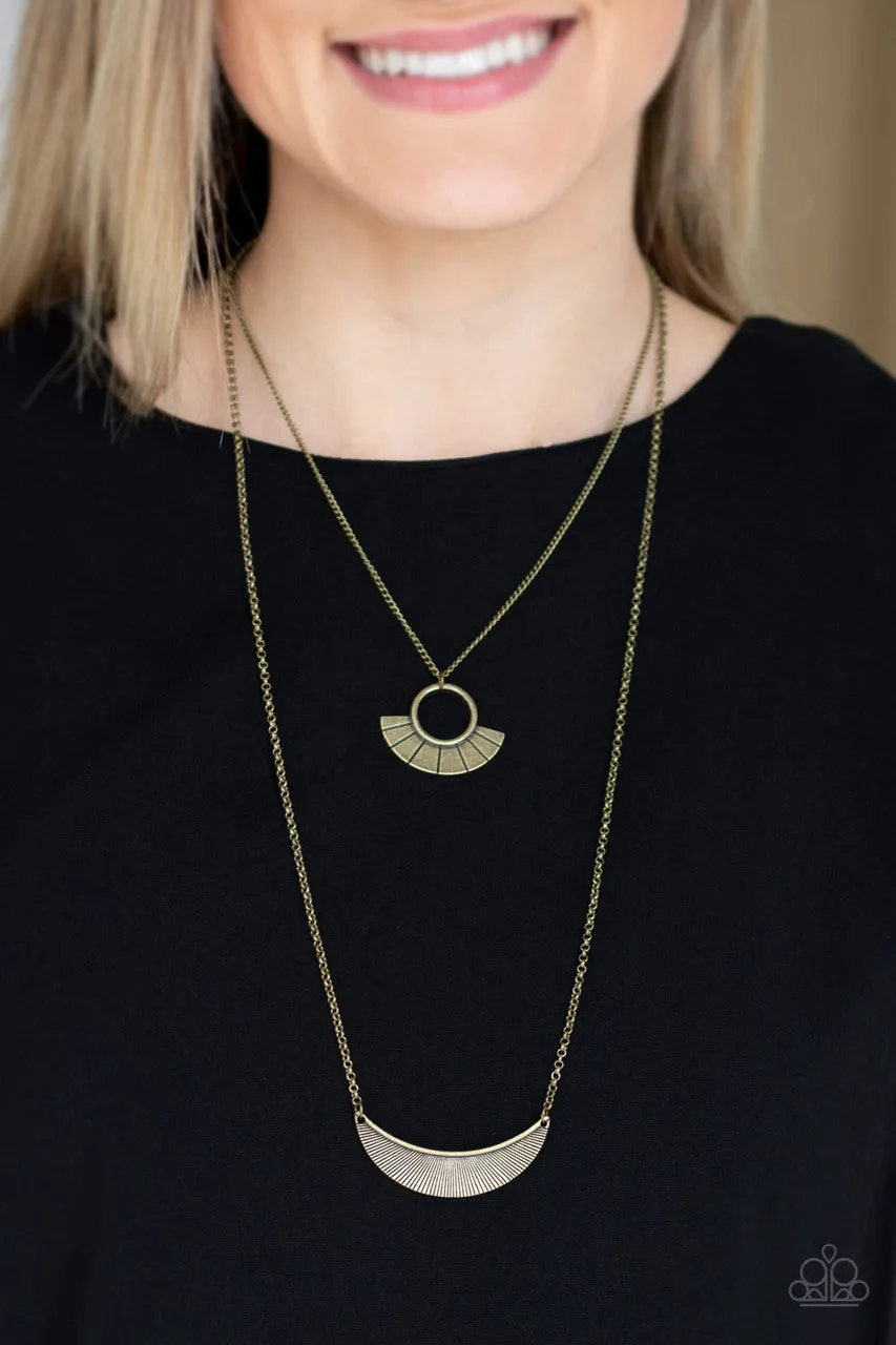 Tribal Trek Brass Paparazzi Necklace
