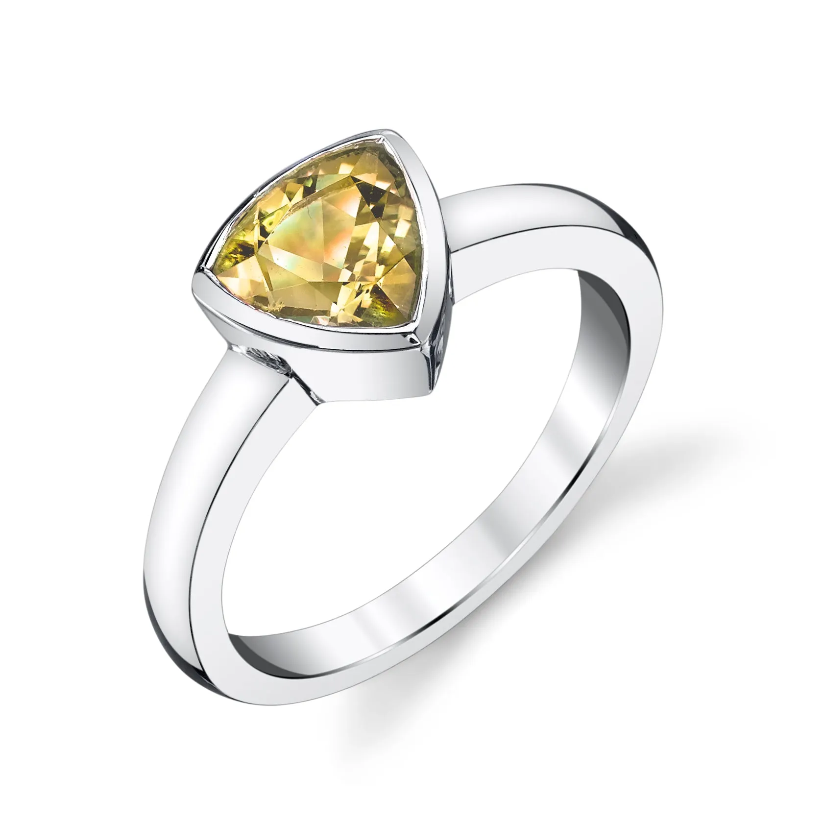Trillion Solitaire Ring