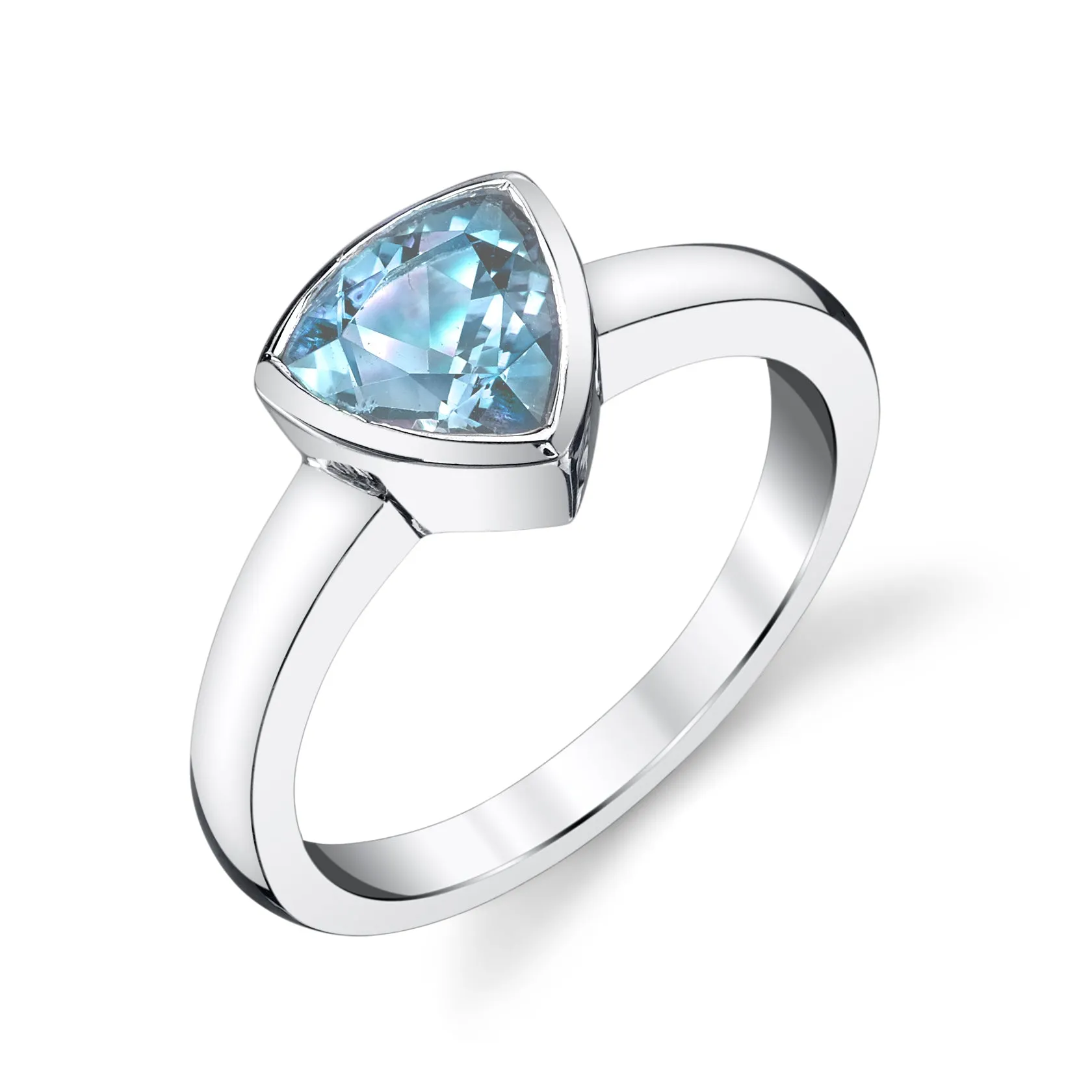 Trillion Solitaire Ring