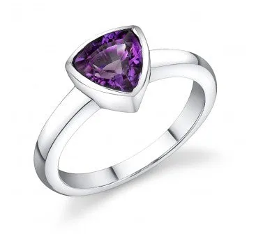 Trillion Solitaire Ring