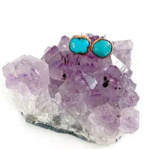 Turquoise Stud Earrings | December Birthstone