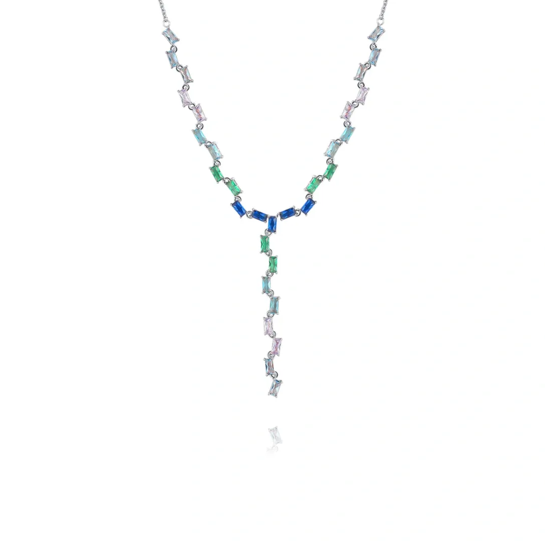 Turquoise Style Chain Necklace Cascade Collection by Vicky Kim