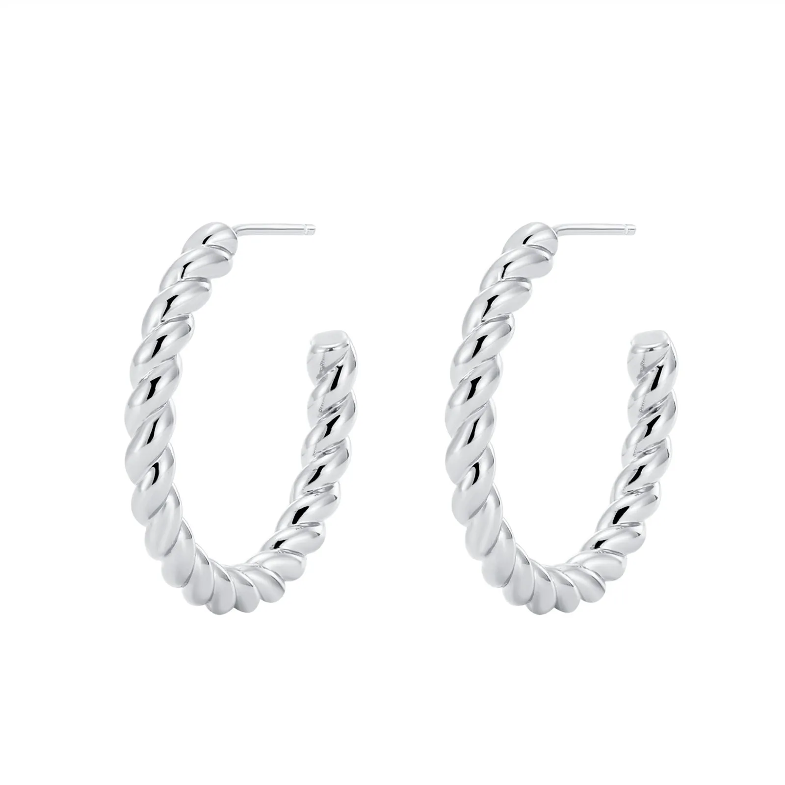 TwistChic Minimalist Hoop Earrings
