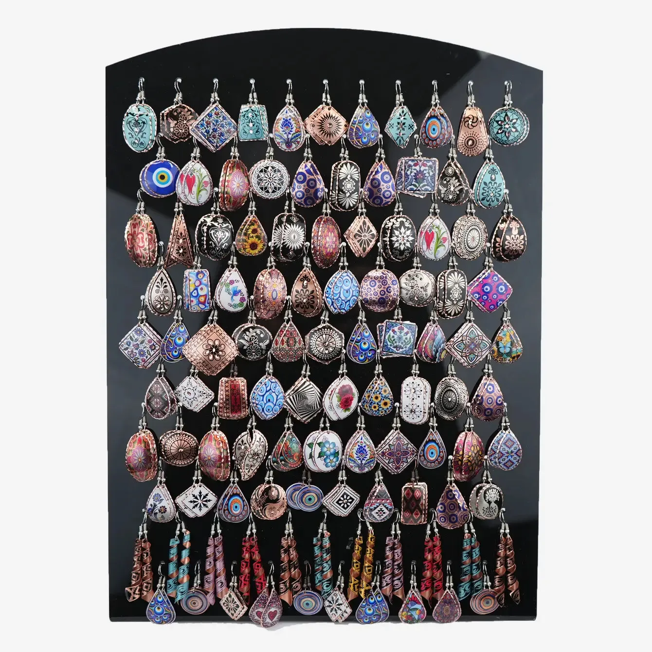 Unique Handmade Earring Set - 105 Set (Includes Display )