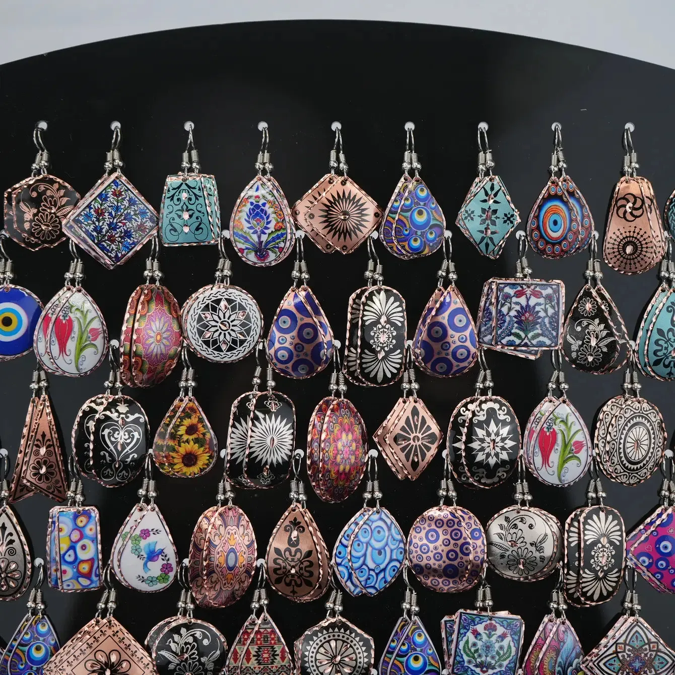 Unique Handmade Earring Set - 105 Set (Includes Display )