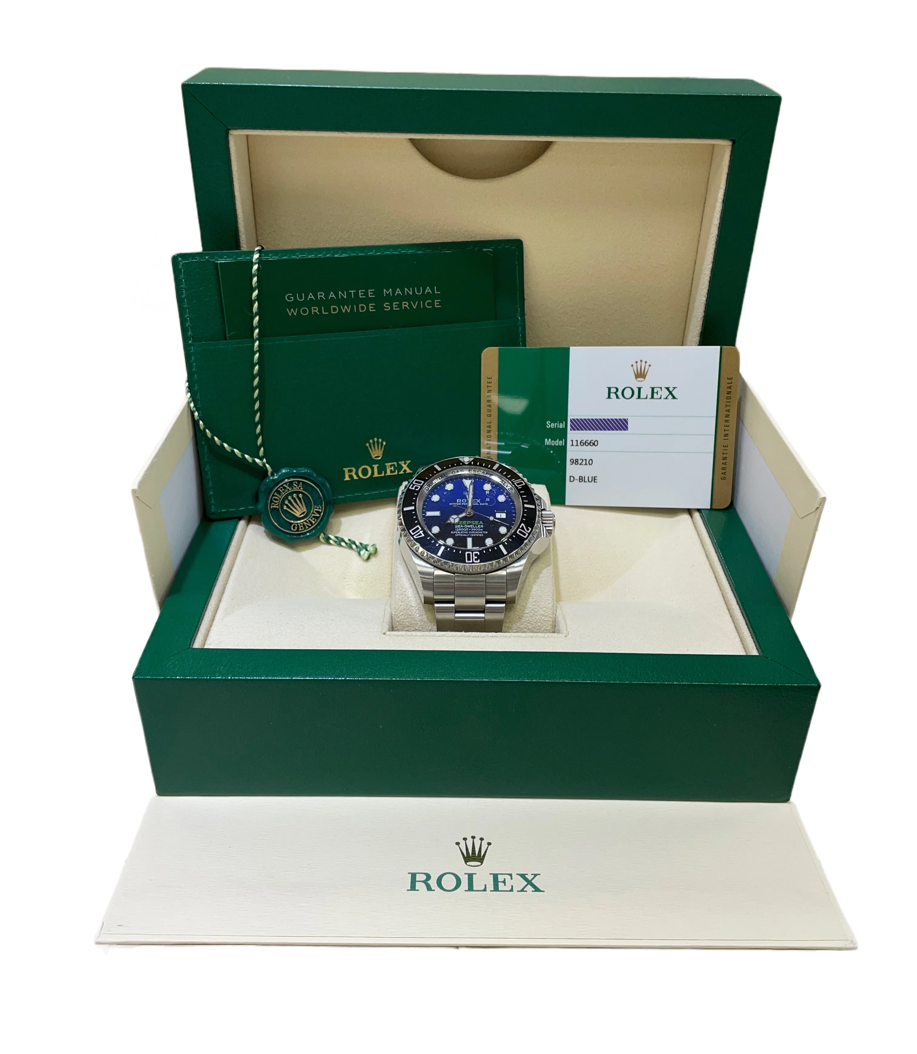 UNPOLISHED Rolex Sea-Dweller Deepsea James Cameron Blue Stainless 116660 44mm BP