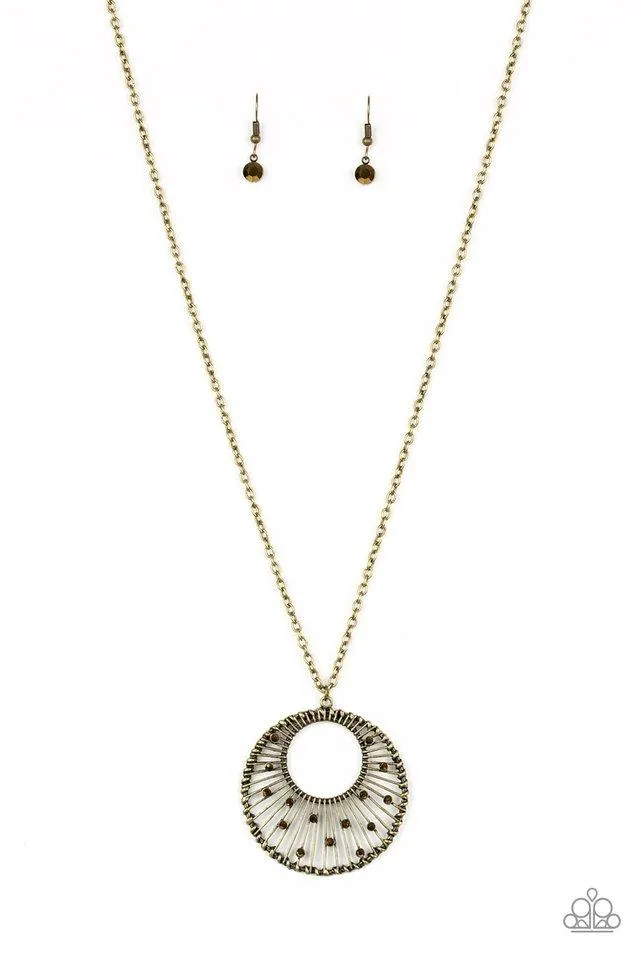 Urban Illumination Brass Necklace