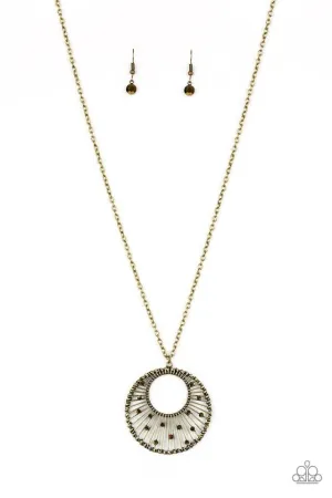 Urban Illumination Brass Necklace