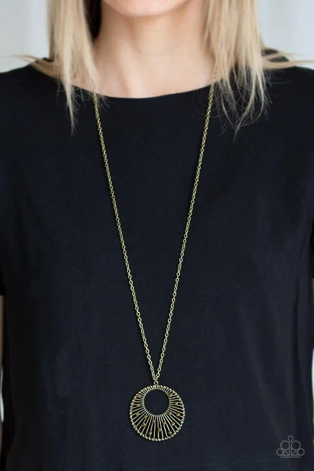 Urban Illumination Brass Necklace