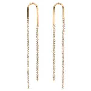 Valentina - Crystal Dangling Party Stud Earrings