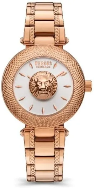 Versus Brick Lane Ladies Silver Dial Rose Gold Watch